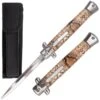 11" Stiletto Rattle Snake Dual Action OTF Automatic Knife Satin Dagger -DIRECT KNIFE SALES Shop 11 Stiletto Rattle Snake Dual Action OTF Automatic Knife Satin Dagger.600