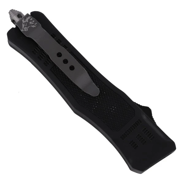 7" Damascus Delta Force D/A OTF Black Automatic Knife Dagger 5 7" Damascus Delta Force D/A OTF Black Automatic Knife Dagger - Image 3