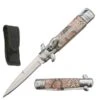 7.5" Snake Leverlock Automatic Knife Satin Bayo 2 7.5" Snake Leverlock Automatic Knife Satin Bayo -DIRECT KNIFE SALES Shop 7 Snake Leverlock Automatic Knife Satin Bayo.600