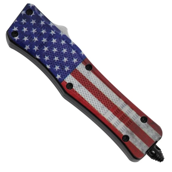7" USA Flag Delta Force D/A OTF Automatic Knife Dagger 4 7" USA Flag Delta Force D/A OTF Automatic Knife Dagger - Image 2
