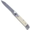 8" Classic White ABS Leverlock Automatic Knife Flat Grind Drop Point -DIRECT KNIFE SALES Shop 8 Classic White ABS Leverlock Automatic Knife Flat Grind Drop Point.600