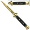 9.5" Switchblade Stiletto Gold Whitewall Automatic Knife 2 9.5" Switchblade Stiletto Gold Whitewall Automatic Knife -DIRECT KNIFE SALES Shop 9 inch Switchblade Stiletto Gold Whitewall Knife a155blg.600
