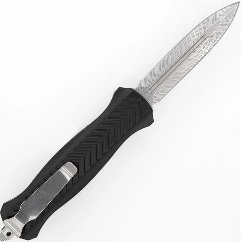 9.25" Slender Black D/A OTF Automatic Knife Dagger 4 9.25" Slender Black D/A OTF Automatic Knife Dagger - Image 2