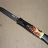 AKC Concord Large Flames Black Flat Grind Italian OTF Automatic Knife 1 AKC Concord Large Flames Black Flat Grind Italian OTF Automatic Knife -DIRECT KNIFE SALES Shop AKC Concord Large Flames Black Flat Grind Italian OTF Automatic Knife.600
