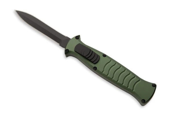 AKC EVO Army Green D/A OTF Italian Automatic Knife Black Dagger 3 AKC EVO Army Green D/A OTF Italian Automatic Knife Black Dagger