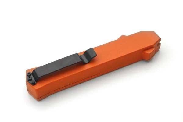 AKC F-16 Orange Grip OTF Automatic Knife Satin Dagger 4 AKC F-16 Orange Grip OTF Automatic Knife Satin Dagger - Image 2