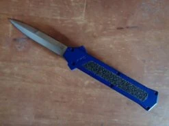 AKC F-16 D/A OTF Automatic Knife Blue Bayo -DIRECT KNIFE SALES Shop AKC F16 DA OTF Automatic Knife Blue Bayo.600