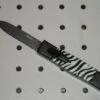 AKC Mini Zebra Concord D/A OTF Satin Flat Grind Automatic Knife -DIRECT KNIFE SALES Shop AKC Mini Zebra Concord D A OTF Satin Flat Grind Automatic Knife.600