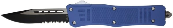 Assassin VG-10 D/A OTF Automatic Knife - Blue Serrated 3 Assassin VG-10 D/A OTF Automatic Knife - Blue Serrated