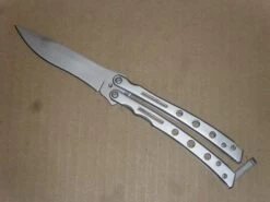 Butterfly 9" Balisong Folding Knife Satin Drop Point