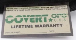 Covert Ops USA Black Karambit D/A OTF Automatic Knife Rainbow Blade 7 Covert Ops USA Black Karambit D/A OTF Automatic Knife Rainbow Blade -DIRECT KNIFE SALES Shop Covert Ops Black Karambit Warranty.600