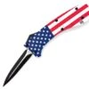 Covert Ops Mini D/A OTF Automatic Knife USA Flag Karambit