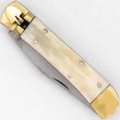 D2 Tool Steel Camel Bone Lever Lock Automatic Knife File Work -DIRECT KNIFE SALES Shop D2 Tool Steel Camel Bone Lever Lock Automatic Knife File Work 2.600
