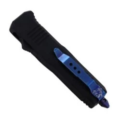 Damascus 6.75" Mini Ranger D/A OTF Black Automatic Knife Blue Dagger 7 Damascus 6.75" Mini Ranger D/A OTF Black Automatic Knife Blue Dagger -DIRECT KNIFE SALES Shop Damascus 6.75 Mini Ranger DA OTF Black Automatic Knife Blue Dagger 2.600