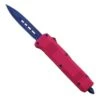 Damascus 6.75" Mini Ranger D/A OTF Pink Automatic Knife Blue Dagger -DIRECT KNIFE SALES Shop Damascus 6.75 Mini Ranger DA OTF Pink Automatic Knife Blue Dagger 1.600