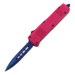 Damascus 6.75" Mini Ranger D/A OTF Pink Automatic Knife Blue Dagger 7 Damascus 6.75" Mini Ranger D/A OTF Pink Automatic Knife Blue Dagger -DIRECT KNIFE SALES Shop Damascus 6.75 Mini Ranger DA OTF Pink Automatic Knife Blue Dagger.600