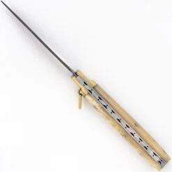 Damascus Camel Bone Lever Lock Automatic Knife File Work 7 Damascus Camel Bone Lever Lock Automatic Knife File Work -DIRECT KNIFE SALES Shop Damascus Camel Bone Lever Lock Automatic Knife File Work 1.600