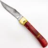 Damascus Red Bone Leverlock Automatic Knife Clip Point -DIRECT KNIFE SALES Shop Damascus Red Bone Leverlock Automatic Knife Clip Point.600