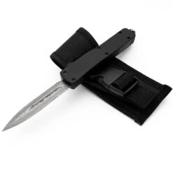 Damascus Zues Black D/A OTF Automatic Knife Dagger 10 Damascus Zues Black D/A OTF Automatic Knife Dagger -DIRECT KNIFE SALES Shop Damascus Zues Black DA OTF Automatic Knife Dagger 3.600