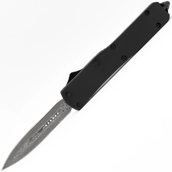 Damascus Zues Black D/A OTF Automatic Knife Dagger 3 Damascus Zues Black D/A OTF Automatic Knife Dagger