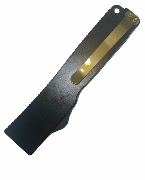 Firecracker 5" Black D/A OTF Automatic Knife Gold Dagger 4 Firecracker 5" Black D/A OTF Automatic Knife Gold Dagger - Image 2