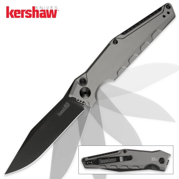 Kershaw Launch 7 Automatic Knife Gray Black 7900GRYBLK 3 Kershaw Launch 7 Automatic Knife Gray Black 7900GRYBLK