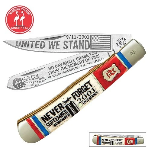 Kissing Crane 9/11 Tribute Trapper Folding Knife 3 Kissing Crane 9/11 Tribute Trapper Folding Knife