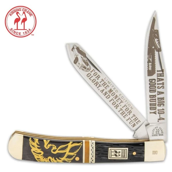 Kissing Crane Bandit’s Firebird Folding Trapper Knife 3 Kissing Crane Bandit’s Firebird Folding Trapper Knife
