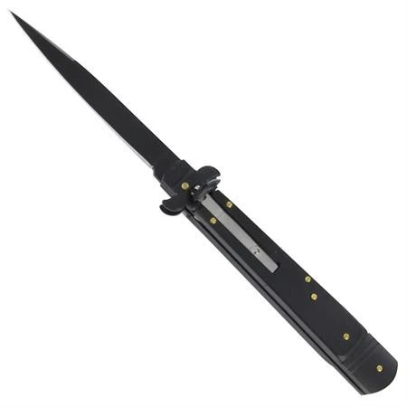 9 Inch Leverlock Automatic Knife All Black 3 9 Inch Leverlock Automatic Knife All Black