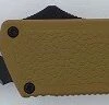 Lightning Desert Brown OTF Automatic Knife Drop Point Serrated