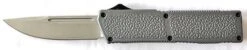 Lightning Model 2 Gray D/A OTF Automatic Knife Satin Drop Point -DIRECT KNIFE SALES Shop Lightning Model 2 Gray DA OTF Automatic Knife Satin Drop Point.600
