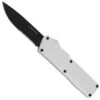 Lightning Model 3 Silver D/A OTF Automatic Knife Black Drop Point Serrated -DIRECT KNIFE SALES Shop Lightning Model 3 Silver DA OTF Automatic Knife Black Drop Point Serrated.600