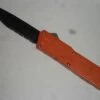Lightning Orange D/A OTF Automatic Knife Black Serrated