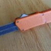 Lightning Orange D/A OTF Automatic Knife Two Tone Dagger Serrated -DIRECT KNIFE SALES Shop Lightning Orange DA OTF Automatic Knife 2 Tone Dagger.600