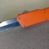 Lightning Orange D/A OTF Automatic Knife Two Tone Drop Serrated