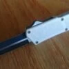 Lightning White D/A OTF Automatic Knife Two Tone Dagger