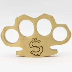 Money 100% Real Brass Knuckles Belt Buckle Paperweight