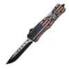 Punisher USA Flag D/A OTF Automatic Knife Drop Point -DIRECT KNIFE SALES Shop Punisher USA Flag DA OTF Automatic Knife Drop Point.600