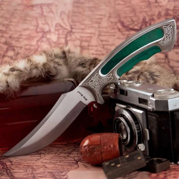 Ridge Runner Celtic Elite Green Wood Bowie Knife 5 Ridge Runner Celtic Elite Green Wood Bowie Knife - Image 3