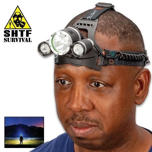 SHTF Three Mode LED Water Resistant Headlamp 2 SHTF Three Mode LED Water Resistant Headlamp