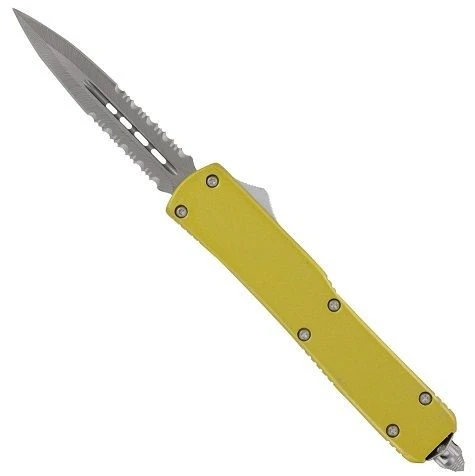 Tarantula Yellow D/A OTF Automatic Knife Dagger Serrated 8.50" 3 Tarantula Yellow D/A OTF Automatic Knife Dagger Serrated 8.50"