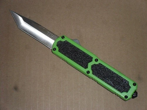 Titan Green D/A OTF Front Action Satin Tanto Edge Automatic Knife 3 Titan Green D/A OTF Front Action Satin Tanto Edge Automatic Knife