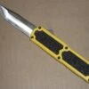 Titan Yellow D/A OTF Automatic Knife - Satin Tanto Plain