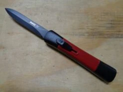 AKC Concord 8" Red D/A OTF Automatic Knife Black Dagger